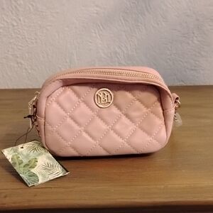 Quilted Pink Crossbody Bag